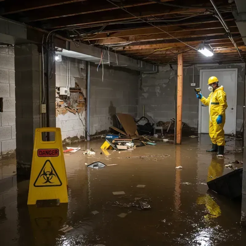 Flooded Basement Electrical Hazard in Strong, ME Property