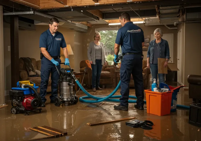 Basement Water Extraction and Removal Techniques process in Strong, ME